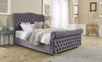 Load image into Gallery viewer, Colorado Sleigh upholstered Bed
