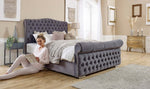 Load image into Gallery viewer, Colorado Sleigh upholstered Bed
