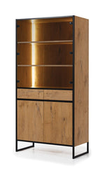 Load image into Gallery viewer, Loft Tall Display Cabinet 90cm with LED
